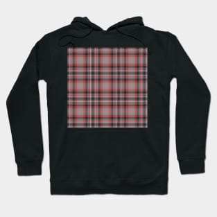 Red, Grays, and Black Plaid Hoodie